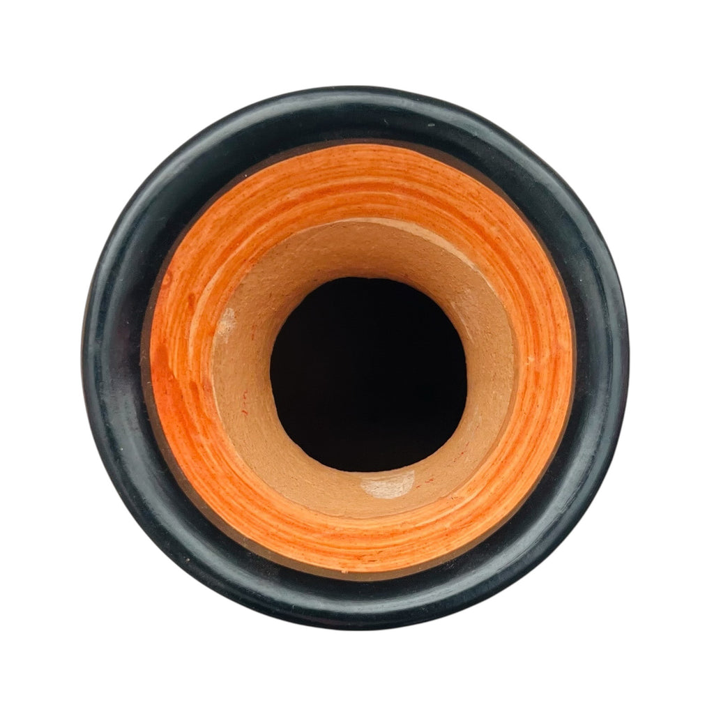 Costa Rica Pottery Carved Lizard Signed Vase