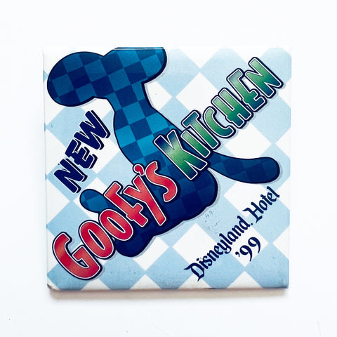 Vintage Disneyland Hotel Goofy’s Kitchen 1999 Pinback Button