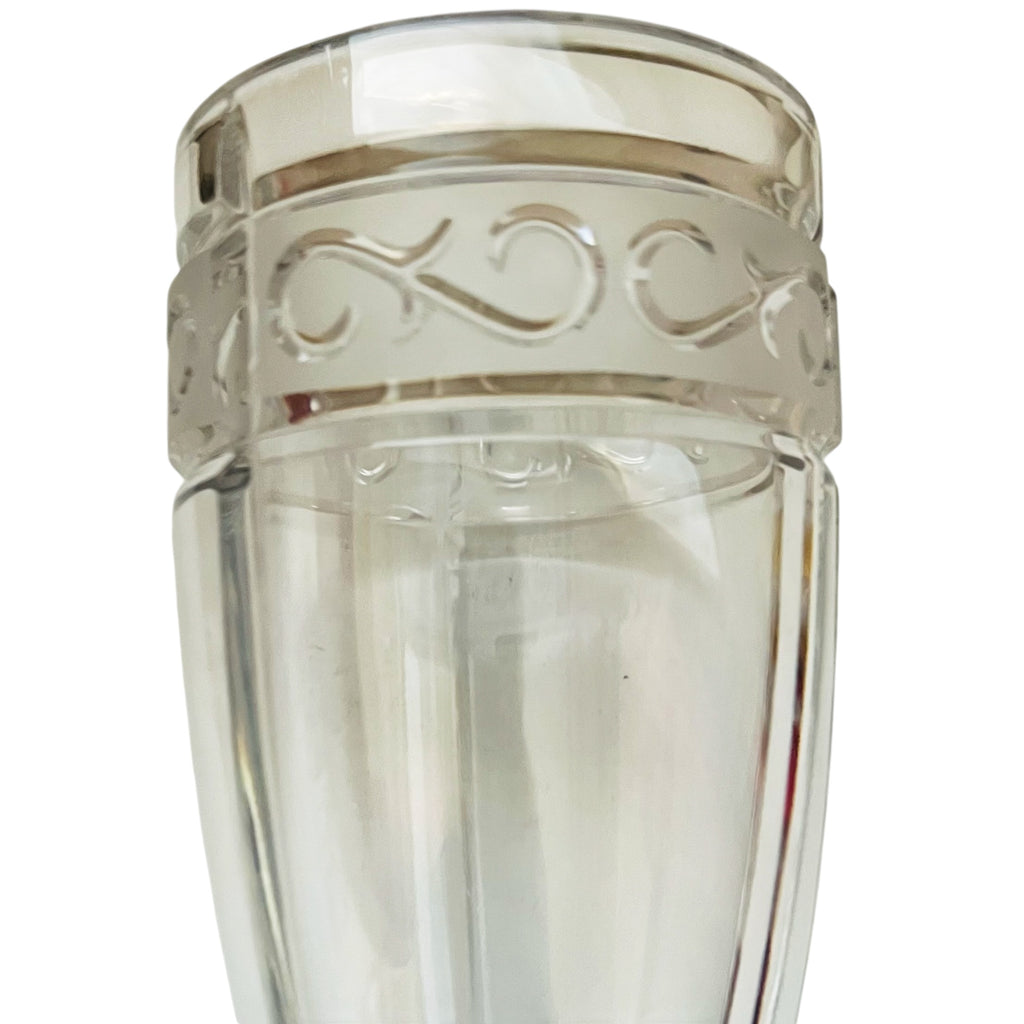 Marquis By Waterford Arabesque Lead Crystal Frosted Vase