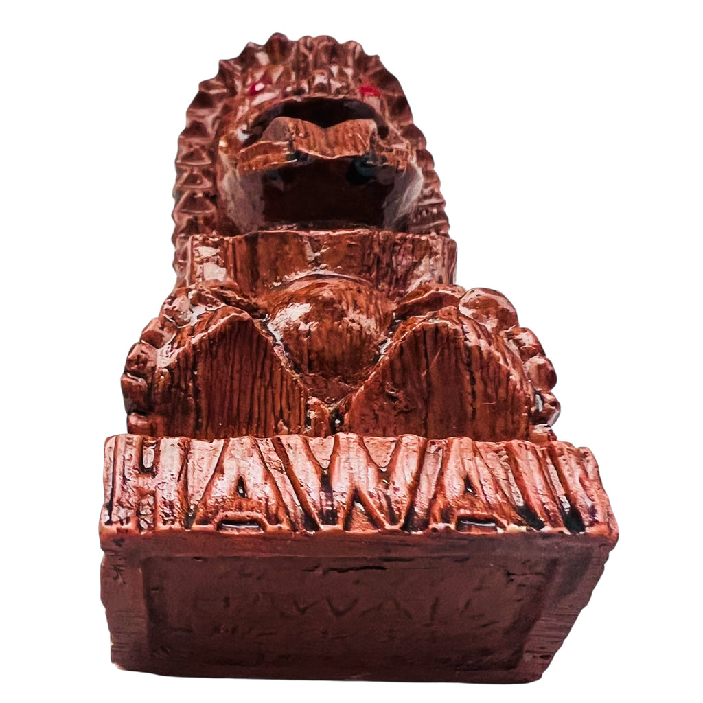 Vintage Hawaii God of Love Hapa Wood Tiki Figurine