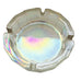 Vintage MCM Opal Iridescent Glass Textured Hexagonal Ashtray