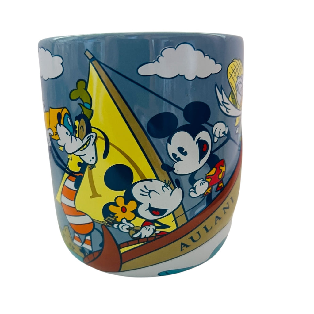 Disney AULANI Resort Alpha Life KO Olina Hawaii Mickey Pluto Ceramic Mug