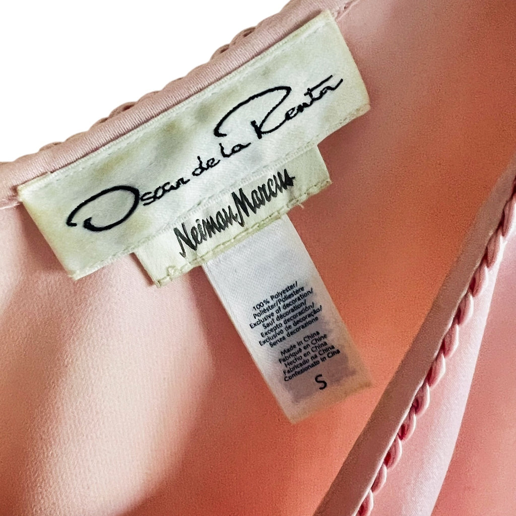 Oscar de la Renta Neiman Marcus Pale Pink Lingerie Nightie