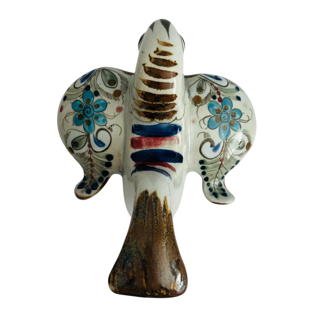 Vintage KE Ken Edwards Bird Signed Mexico Pottery Bird