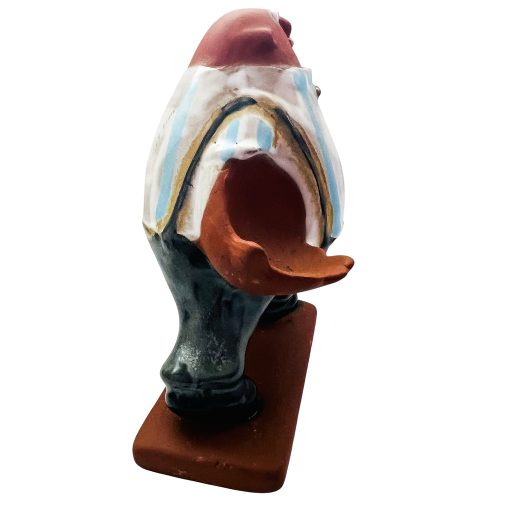 Vintage UCTCI JAPAN Man with Big Hands Stoneware Figurine Japan