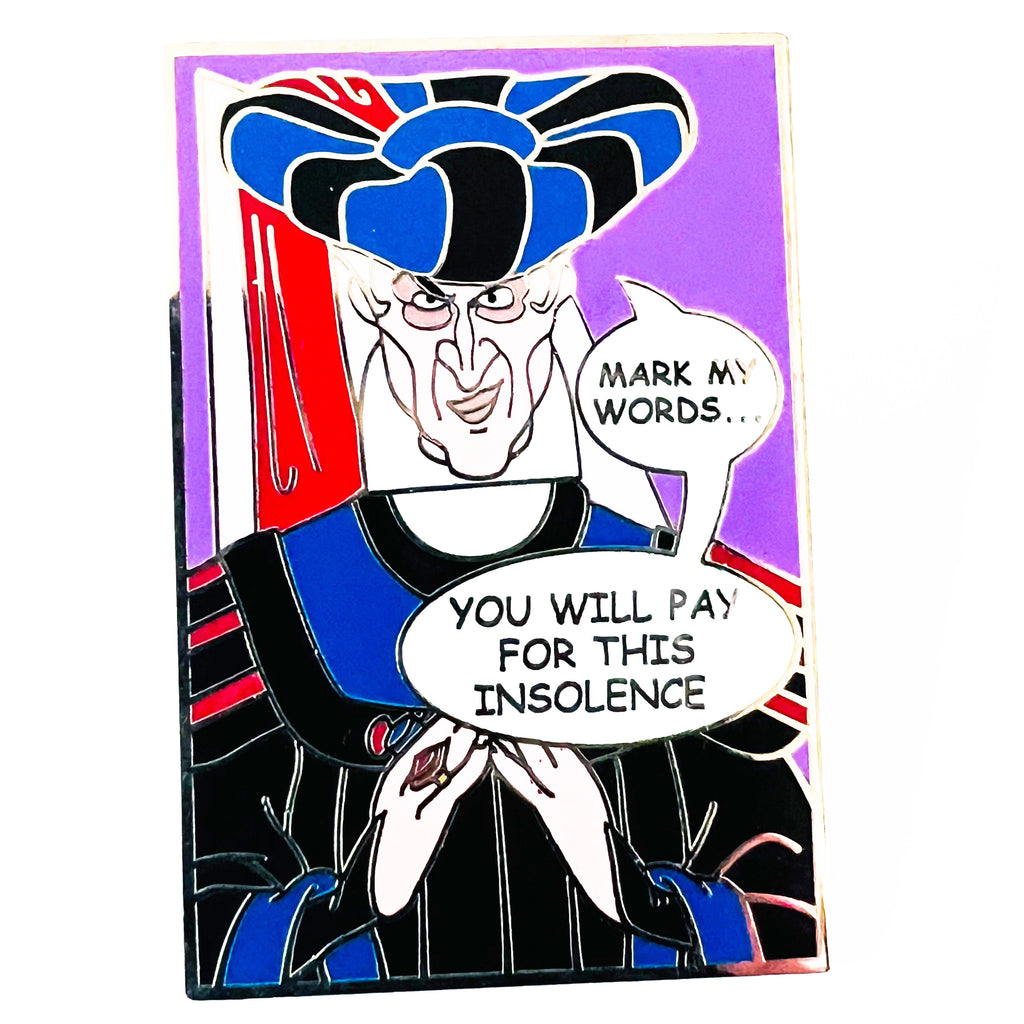Disney Villains Comic Book Claude Frollo Hunchback of Notre Dame Pin