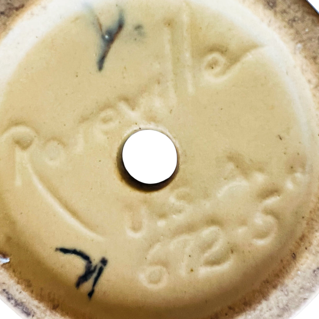 Vintage Roseville Zephyr Lily Brown Art Pottery Flower Pot