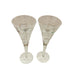 Waterford Crystal Millennium Collection Peace Dove Champagne Flutes -Pair