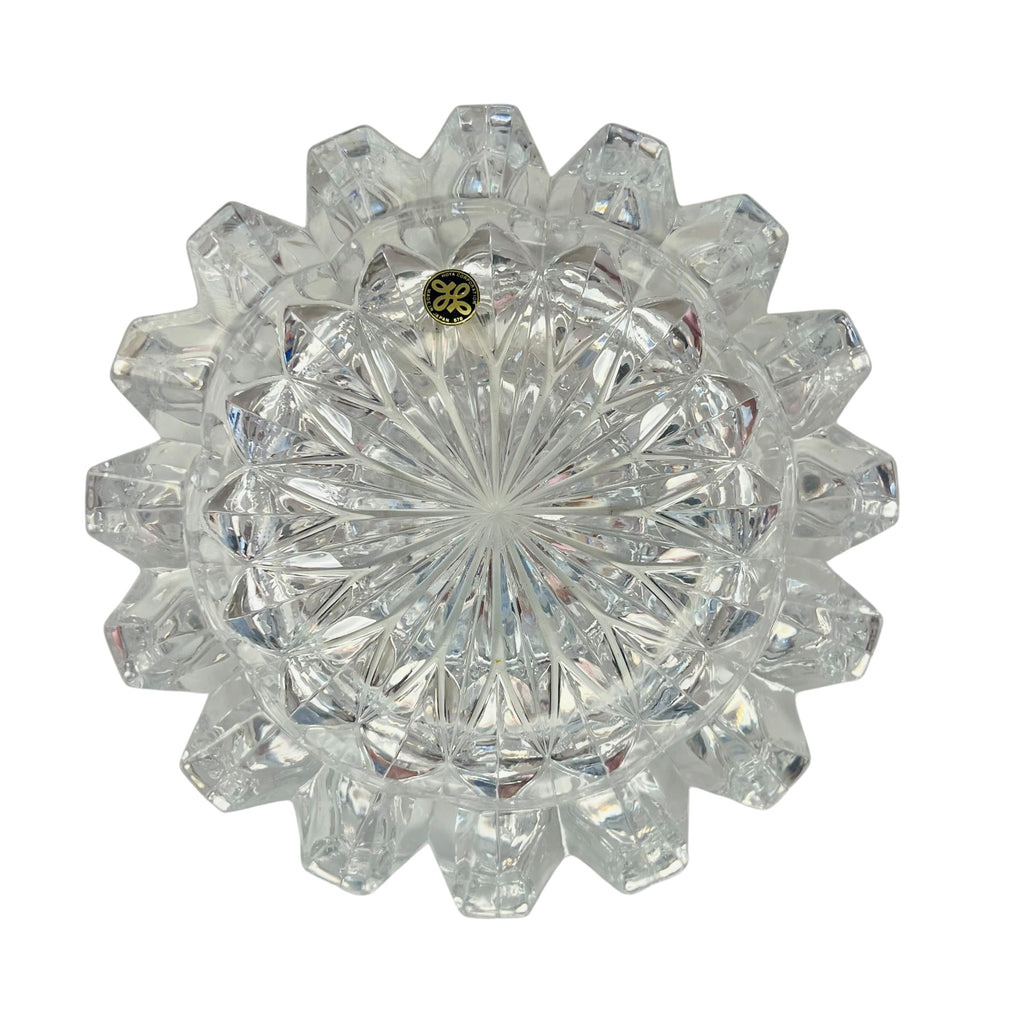 Vintage Hoya Corporation Cut Glass Crystal Made in Japan Bowl