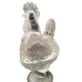 Vintage Clear Glass Standing Rooster Candy Dish w/Lid