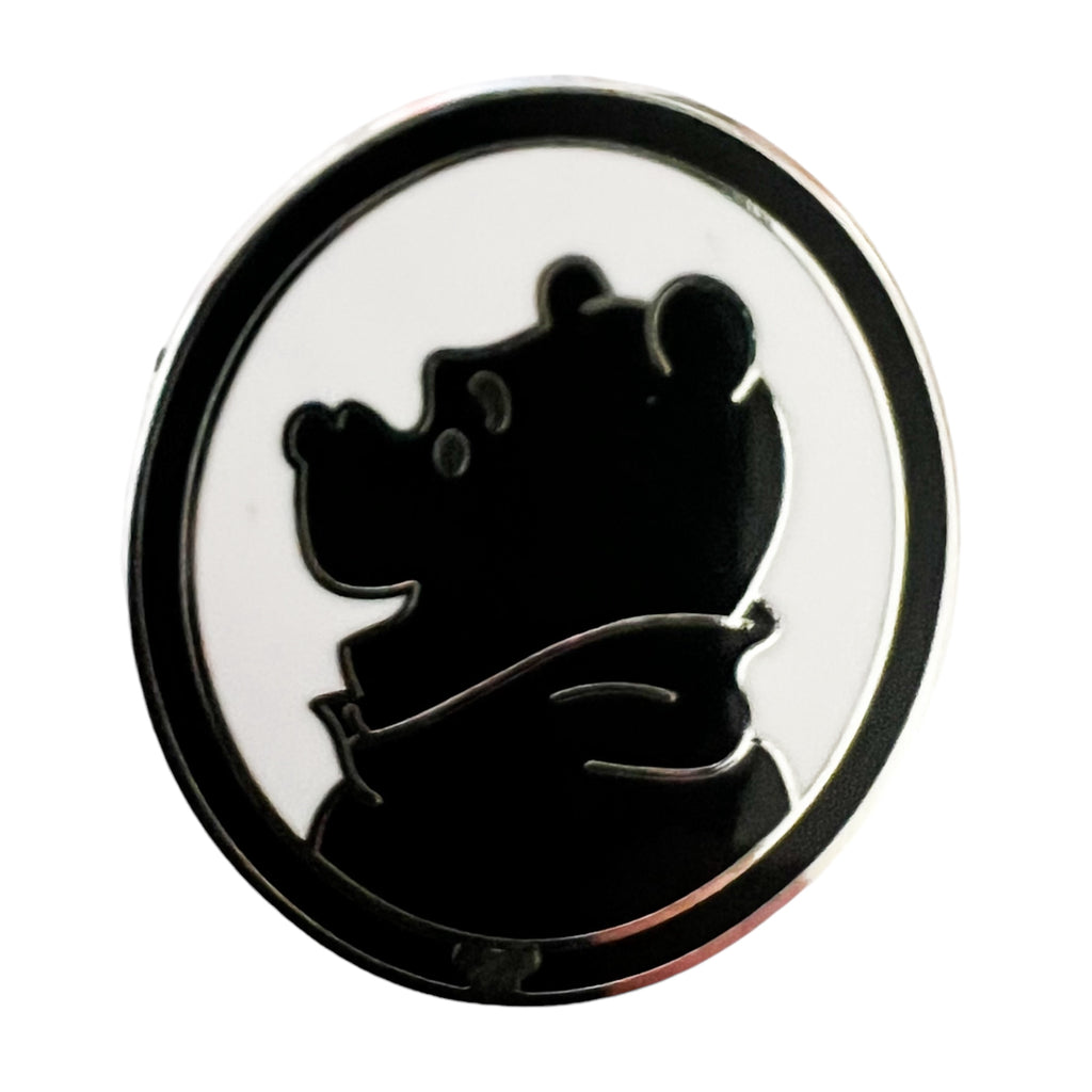 Disney Winnie The Pooh Bear Character Silhouette Pin