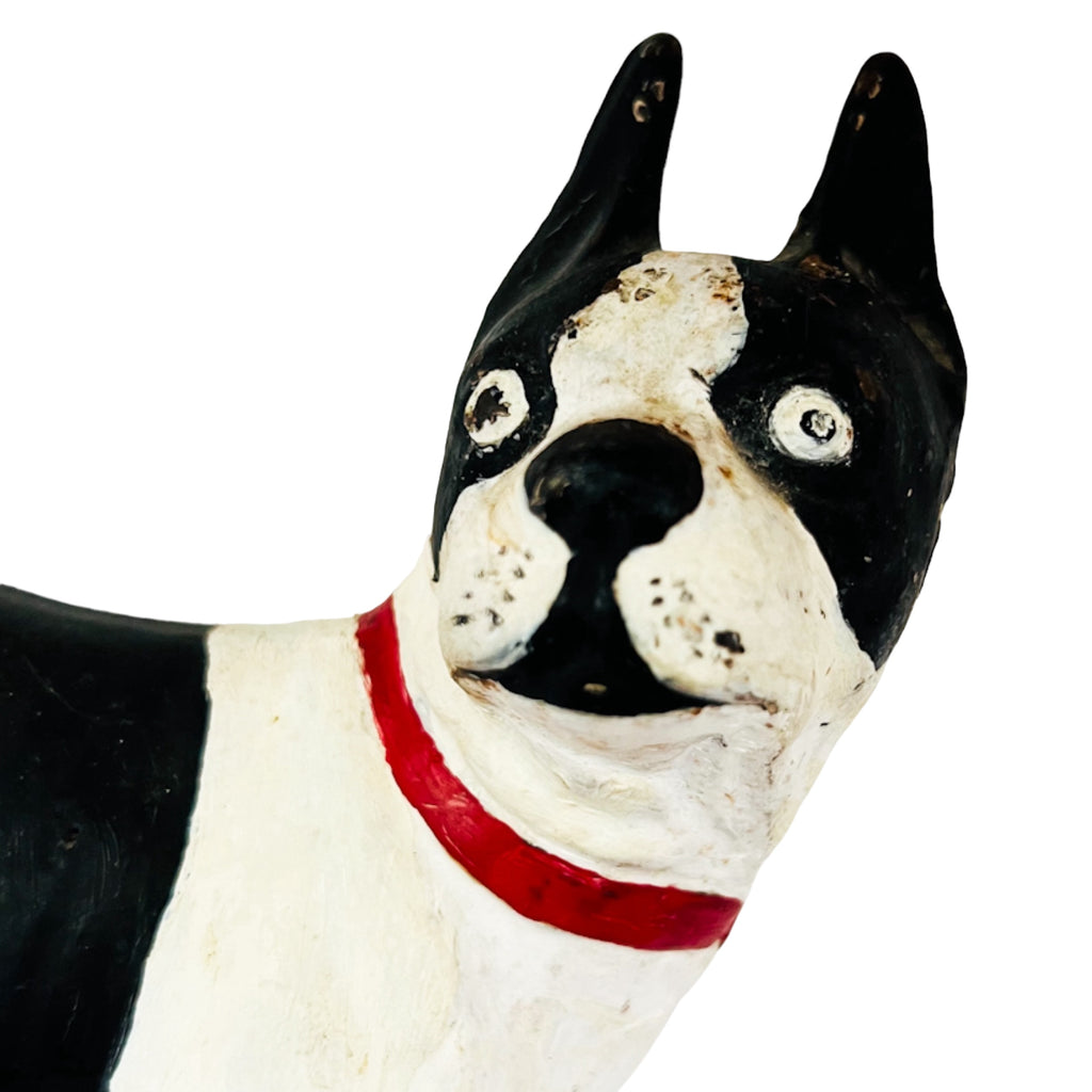 Antique Cast Iron Boston Terrier Doorstop
