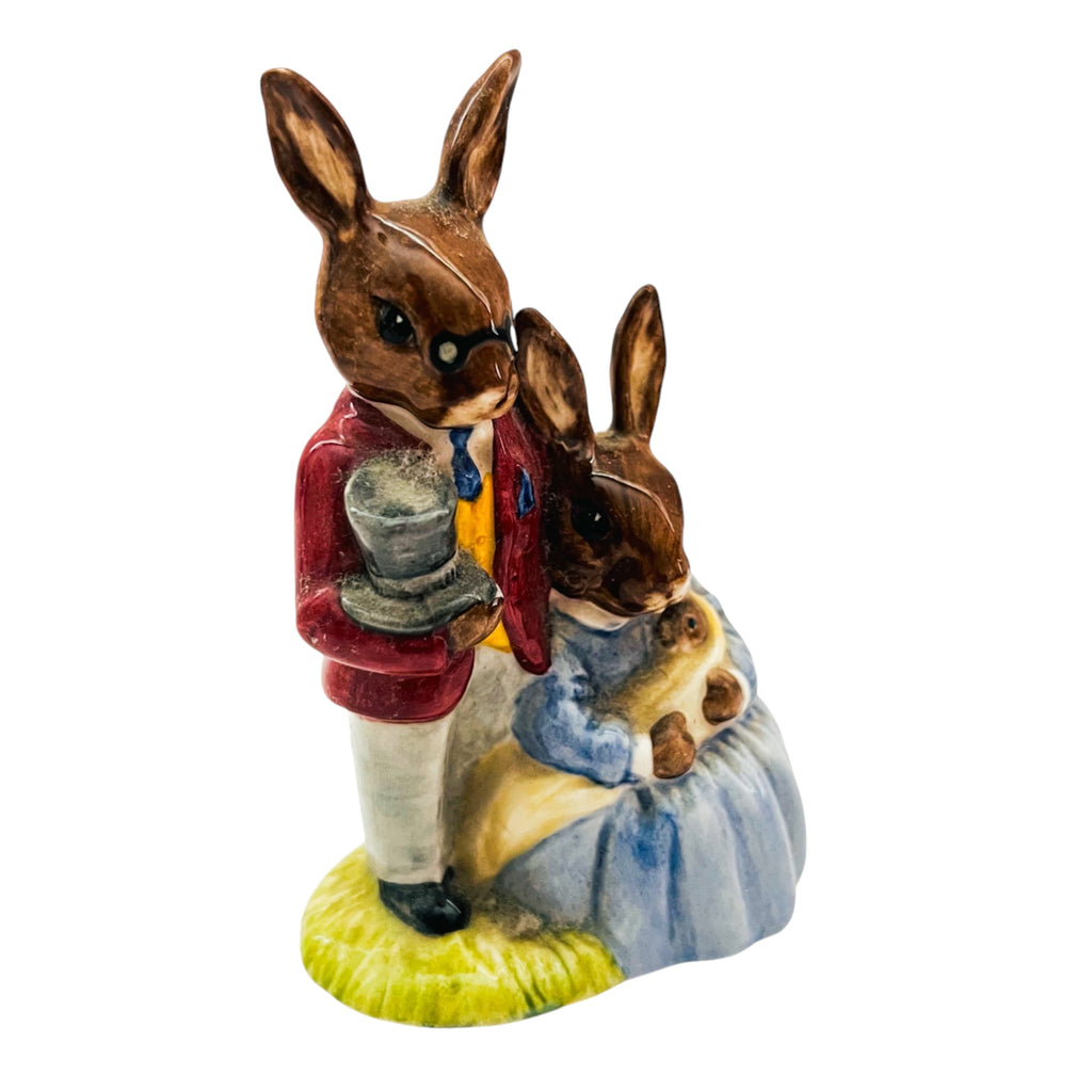 Royal Doulton Bunnykins Father Mother & Victoria Figurine