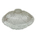 Vintage Clear Glass Heart Design Candy Dish with Lid