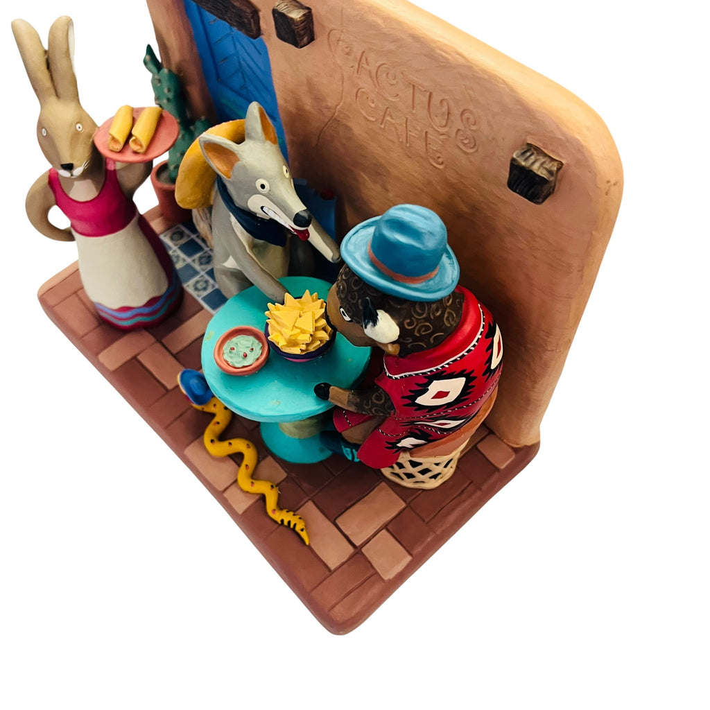 Vintage Neil Orlowski CACTUS CAFE Southwestern Diorama Sculpture
