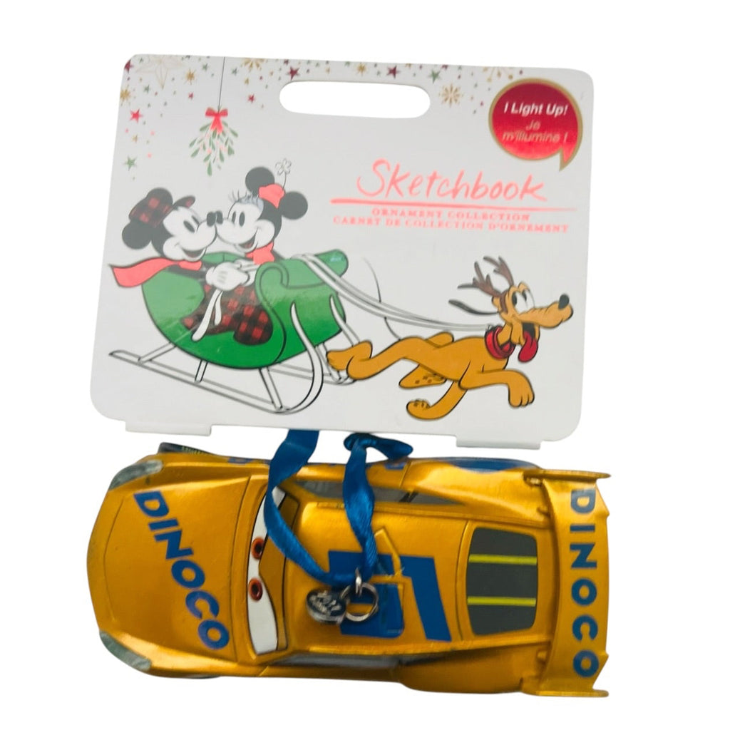 Disney Sketchbook 2017 Pixar Cars Cruz Ramirez Light Up Ornament