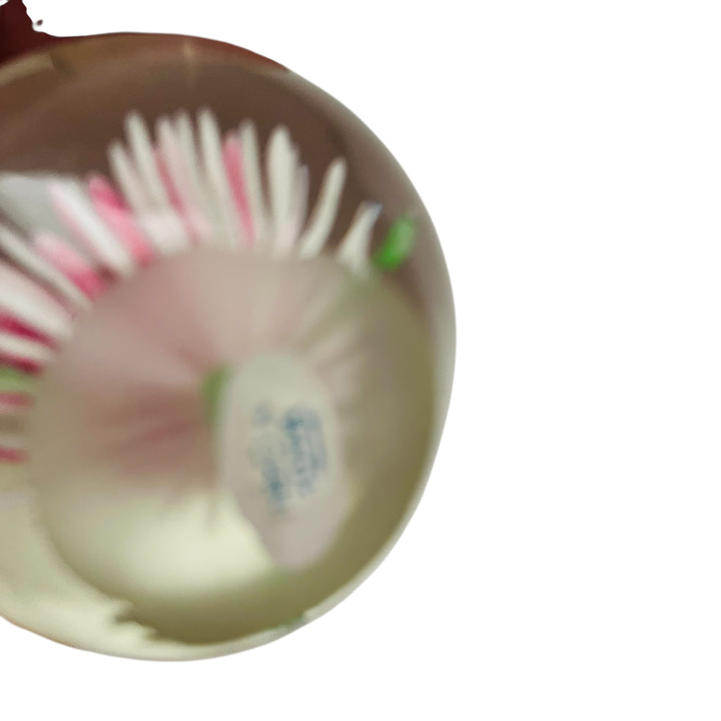 Art Glass Flower Water Lily Paperweight