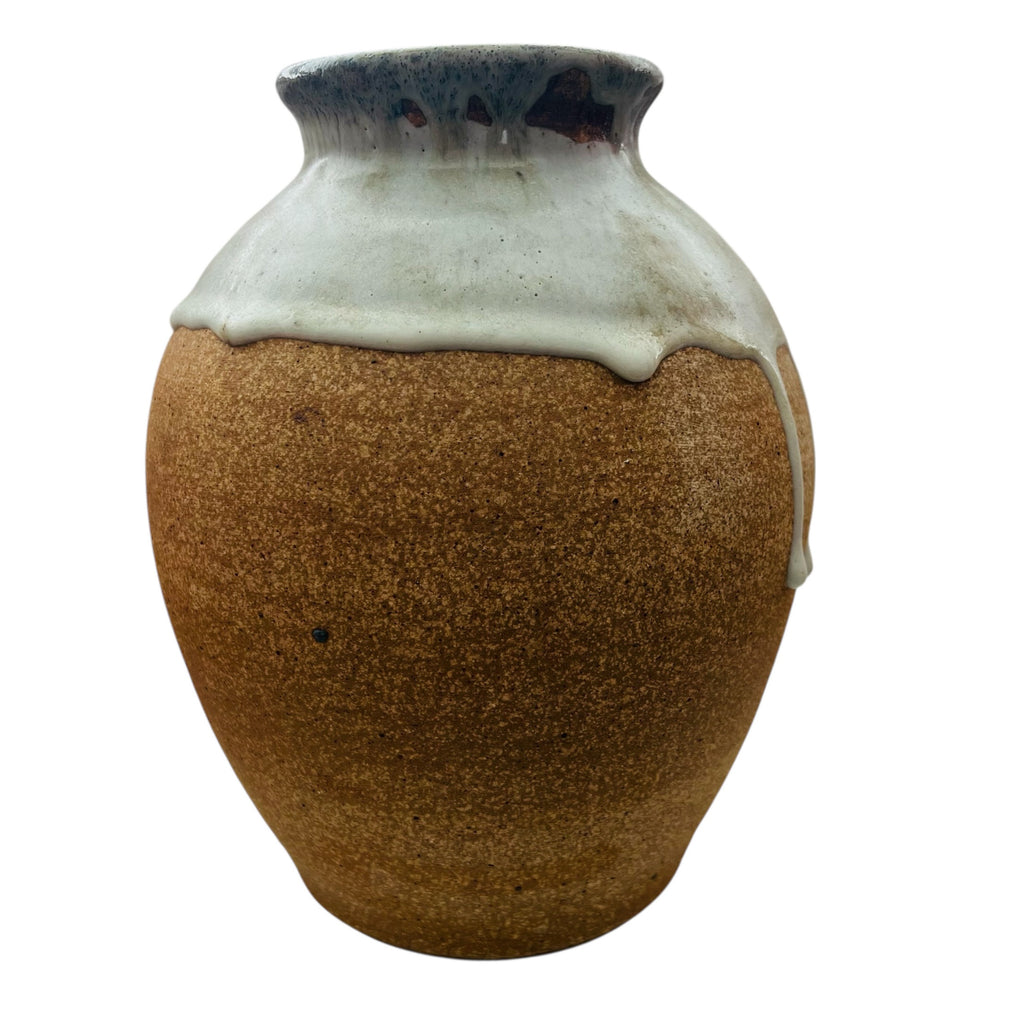 Studio Pottery Drip Glaze Vase