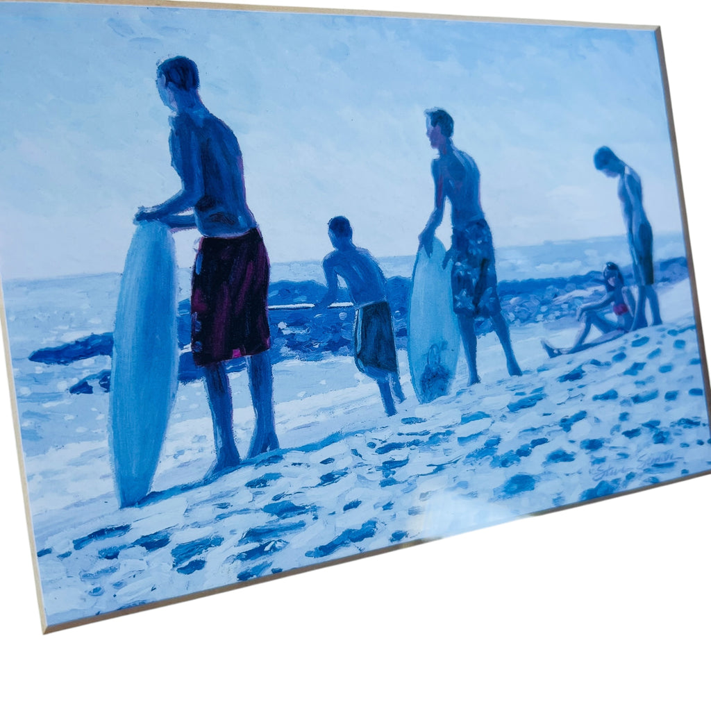 Steve Simon Table Rock Skimboarders Laguna Beach
Framed Beach Scene Art Print