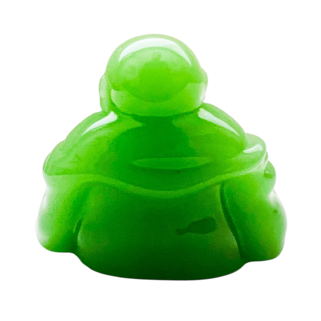 BUDDHA Green Resin Sitting Statue Paperweight