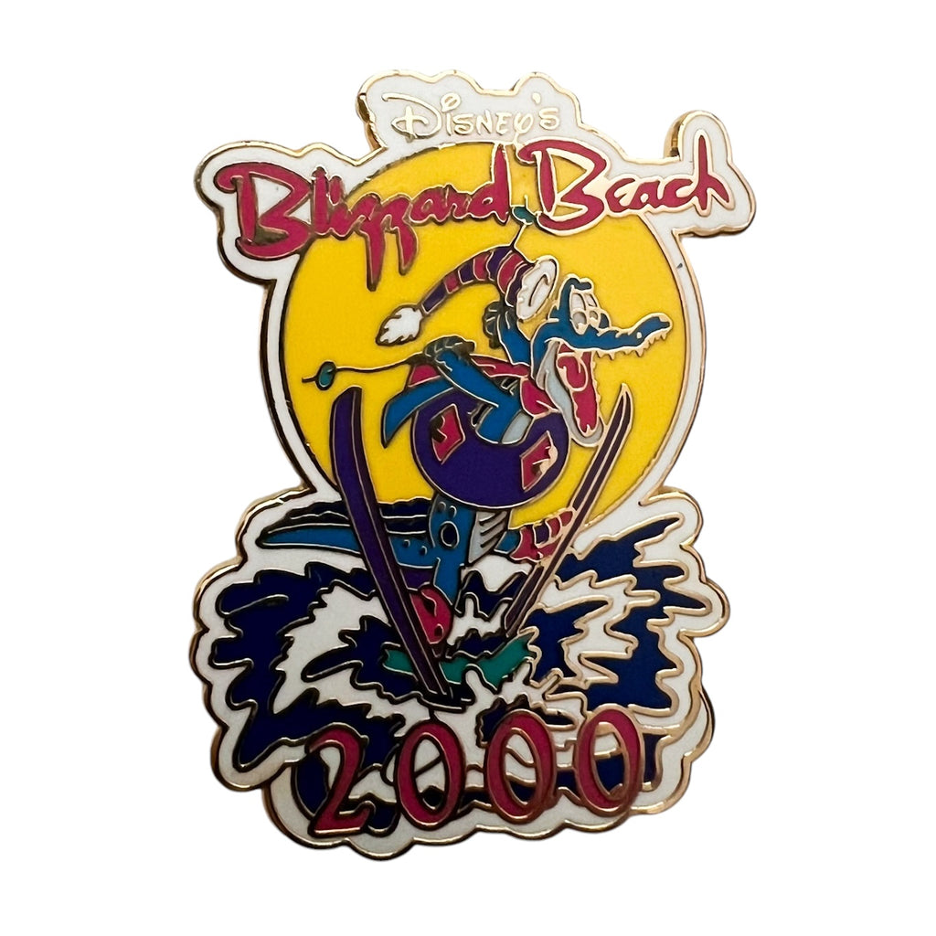 Walt Disney World 2000 Disney's Blizzard Beach w/ Ice Alligator Skiing Pin