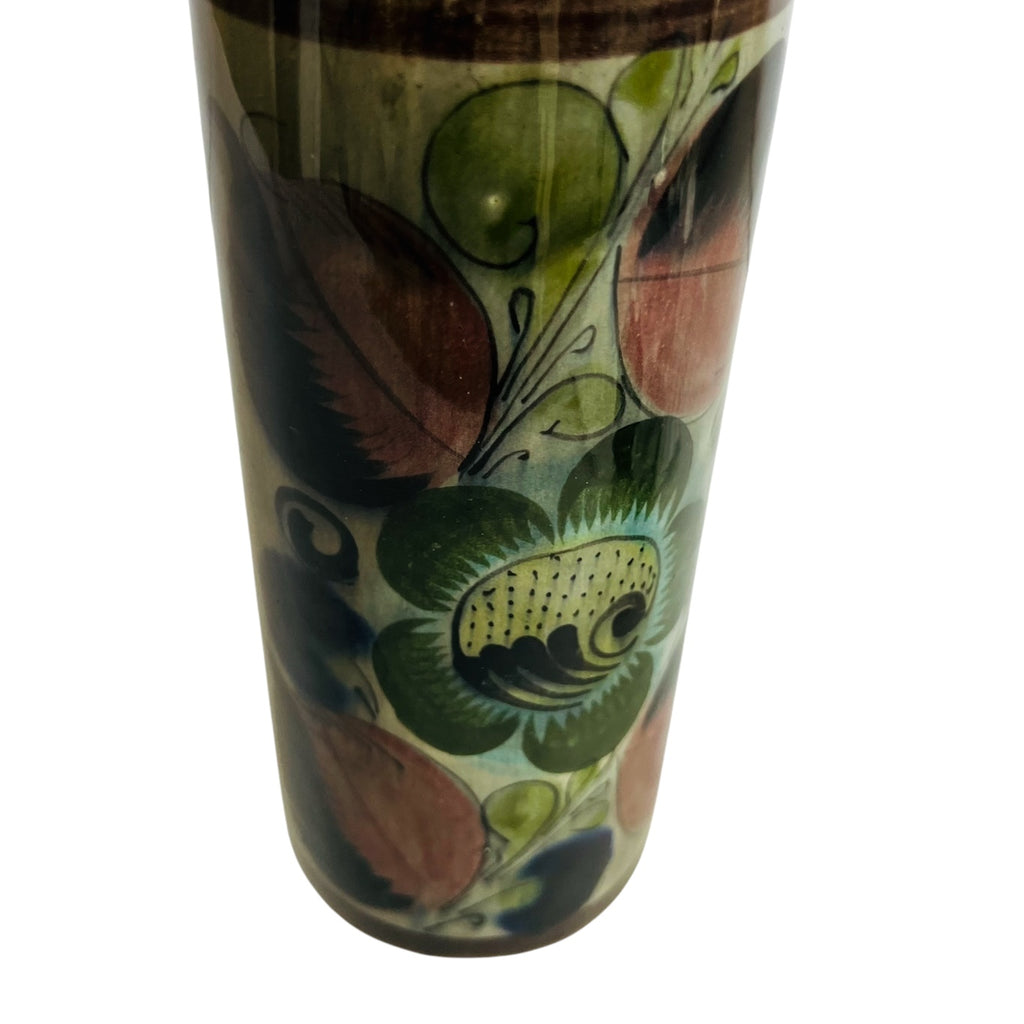 Mexico Hand Painted Design Pottery Vase