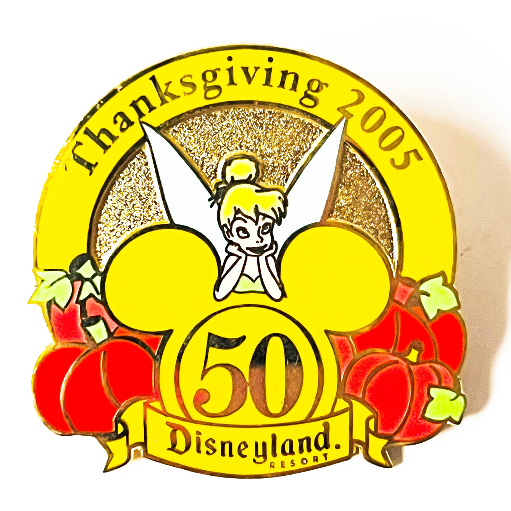 Disneyland Tinkerbell Cast Exclusive 50th Anniversary Thanksgiving Holiday Series Pin