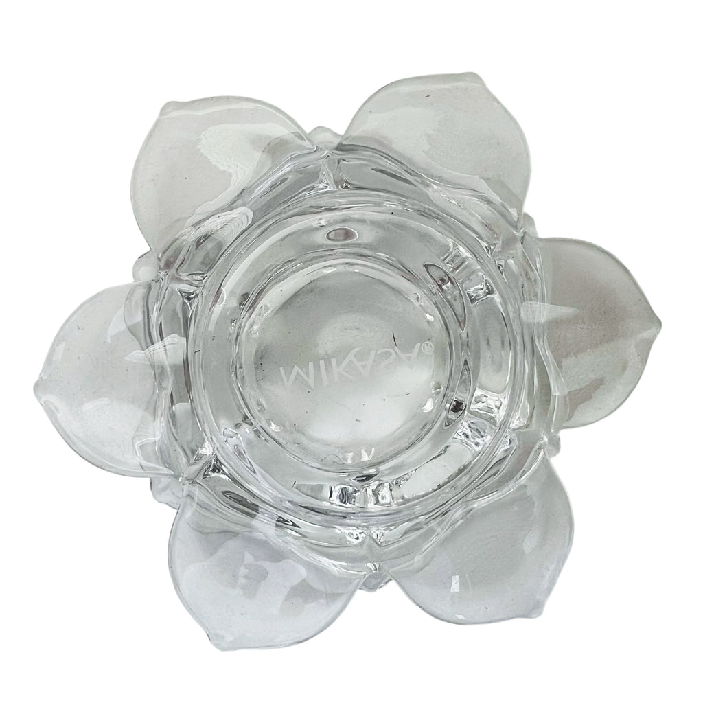 Mikasa Crystal Flower Tealight Candle Holder
