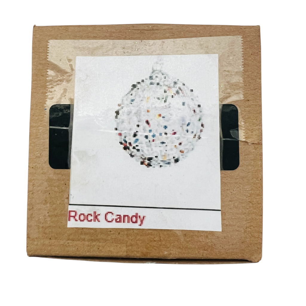 Studio Art Glass Christmas Rock Candy Holiday Ornament