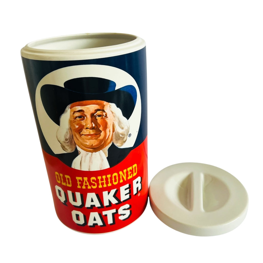 Vintage Old Fashioned Quaker Oats Ceramic Cookie Jar