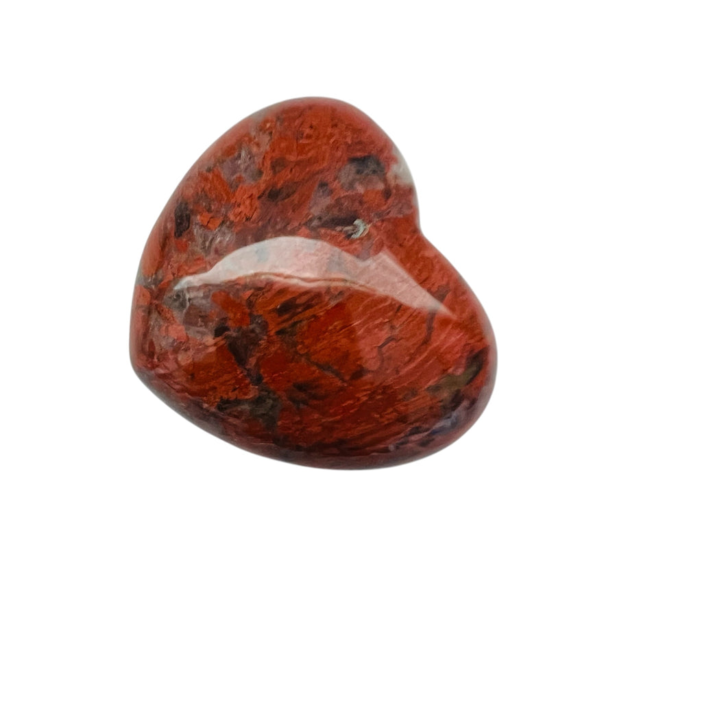 Rainbow Jasper Heart Stone