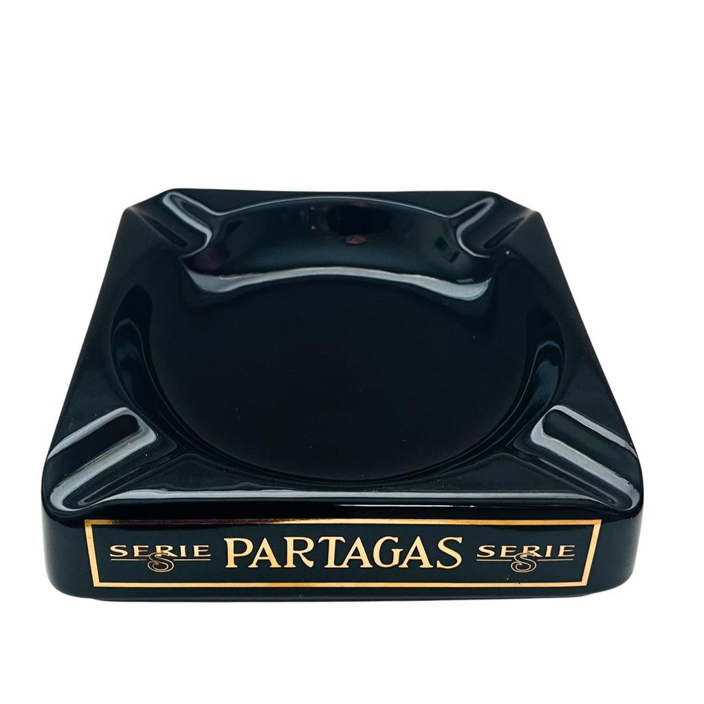 Vintage Seton Pottery V1845 Partagas Serie S Cigar Black Gold Ashtray