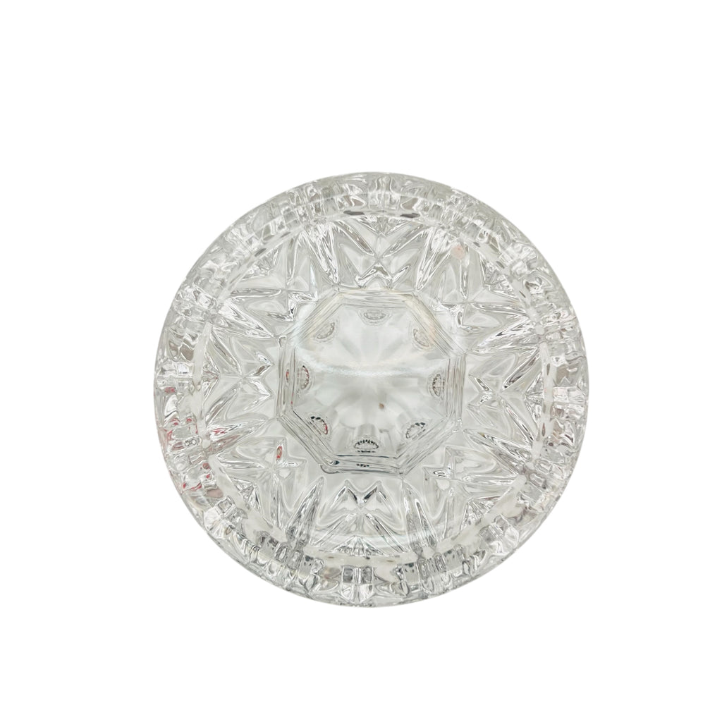 Waterford Crystal Glass Bethany Pillar Candle Stand Holder