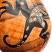 Costa Rica Pottery Carved Lizard Signed Vase