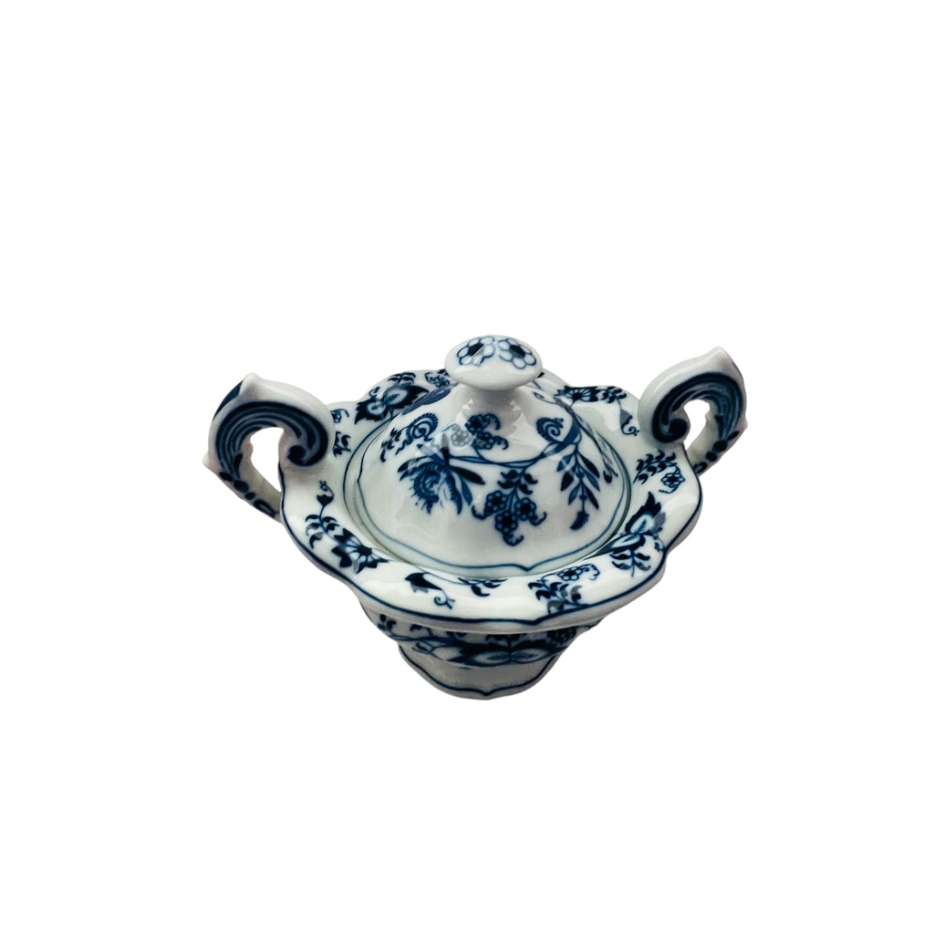 Vintage Blue Danube Mayonnaise & Lid