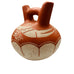 Vintage 1981 Pottery Signed Double Spout Wedding Vase