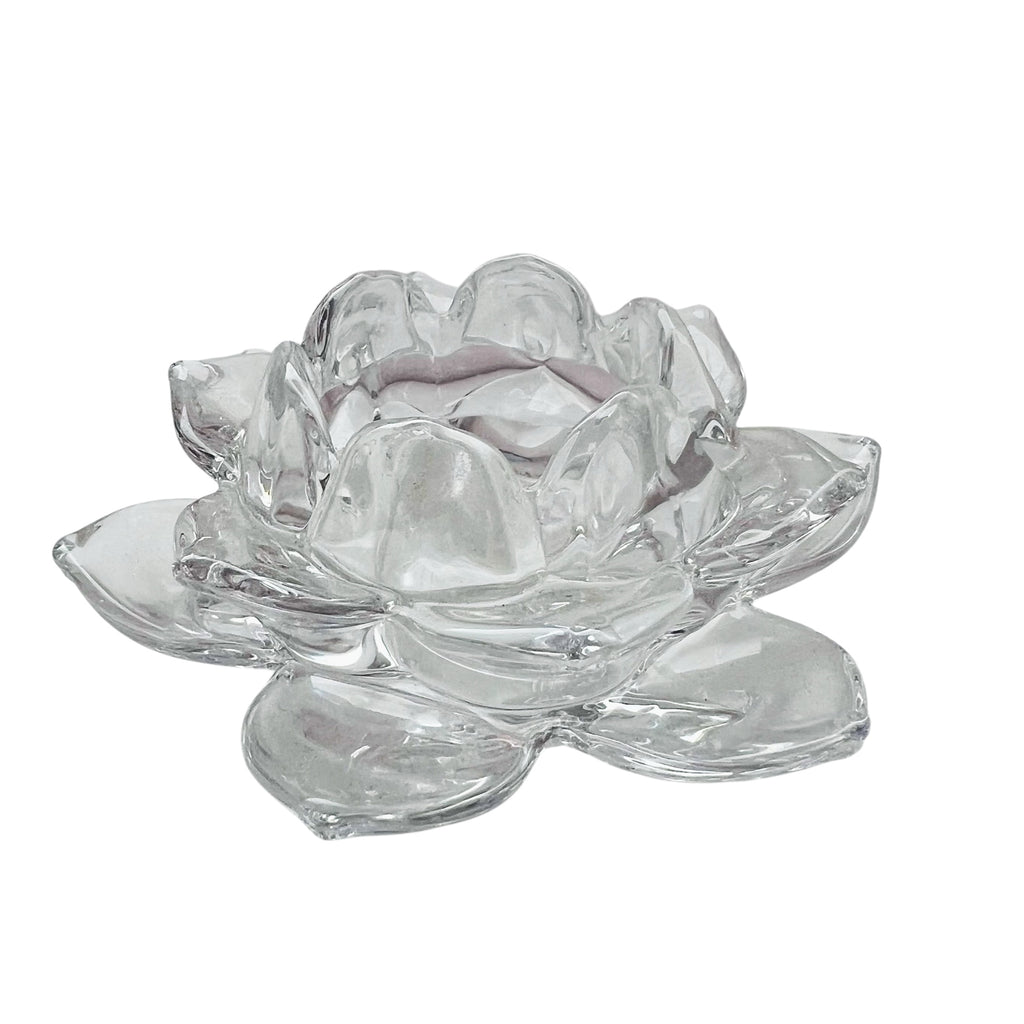 Mikasa Crystal Flower Tealight Candle Holder