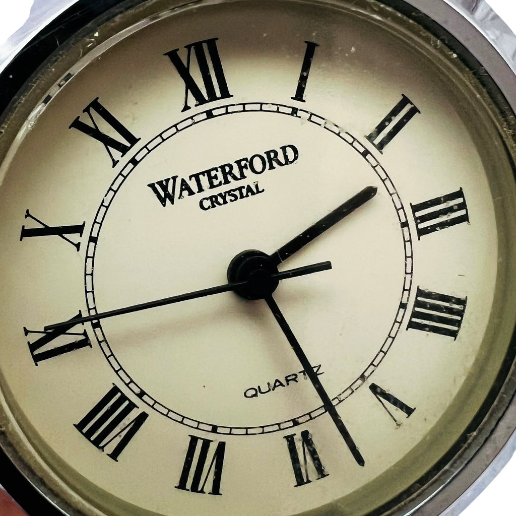 Vintage Waterford Crystal Quartz Oval Table Clock