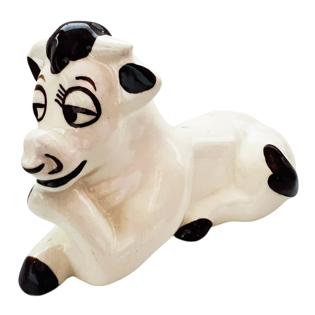 Vintage Cow Pottery USA Animal Farmhouse Country Figurine