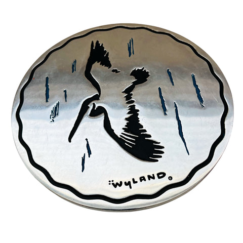 Wyland Millenium Collection Pelican Pewter Trivet Limited 118/2000 ZēFX