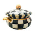 Mackenzie Childs Courtly Check Courtly Checkered Ceramic Pot with Lid