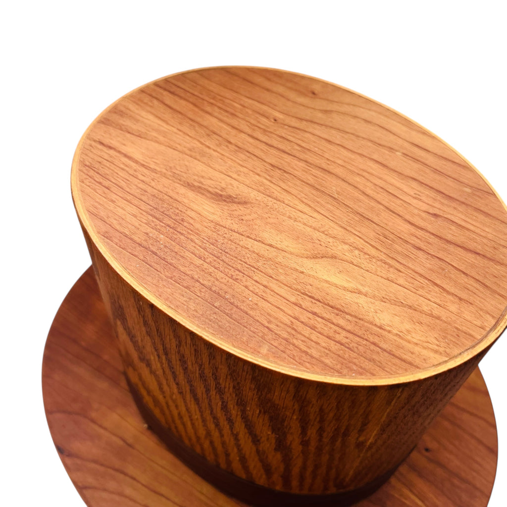 Vintage Alan Bradstreet N. Pownal Maine Wooden Top Hat