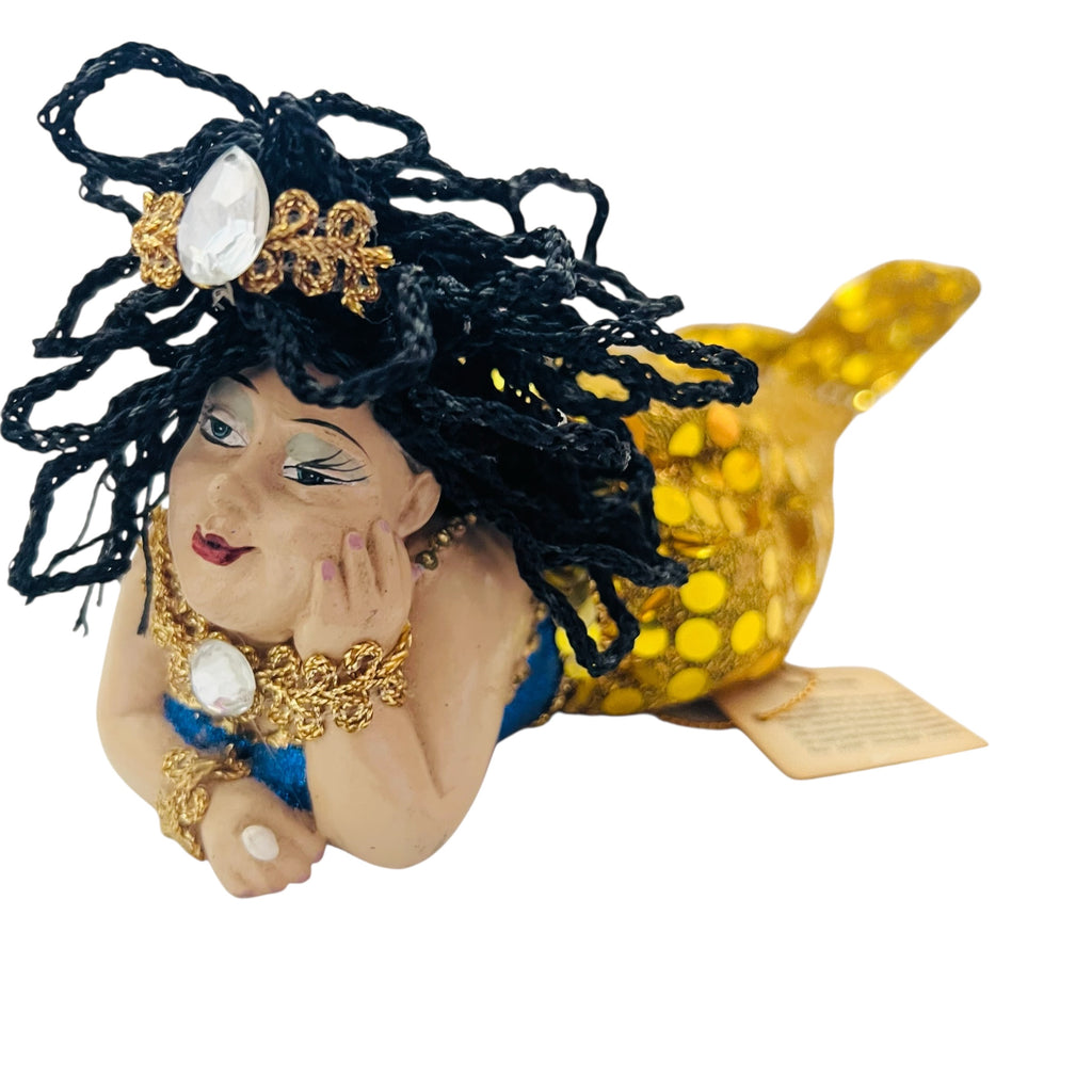 Vintage Katherine's Collection Gold Sequin Mermaid Doll Wayne Kleski