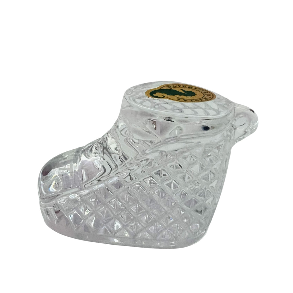 WATERFORD CRYSTAL Baby Bootie Keepsake 2017 Shoe Paperweight