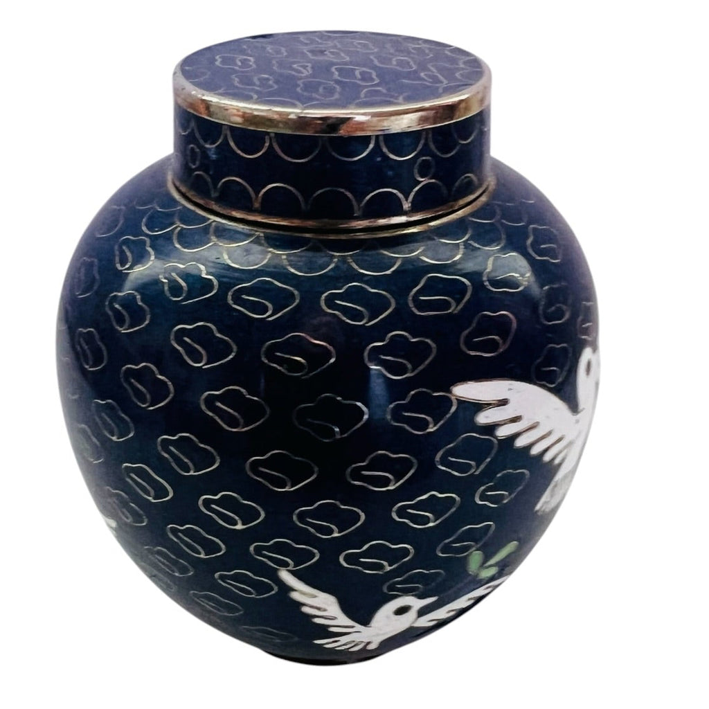 Dove Miniature Cloisonne Cremation Urn