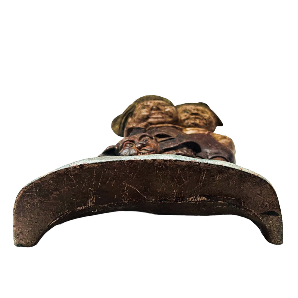 Antique Campbell's Soup Kids & Dog Bookend Cast Iron Doorstop