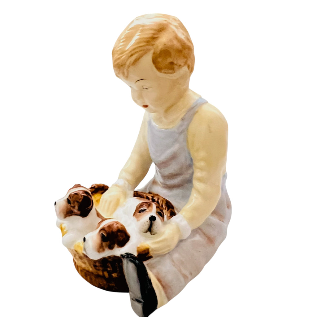 Vintage Paragon  Pals Boy Puppies Figurine