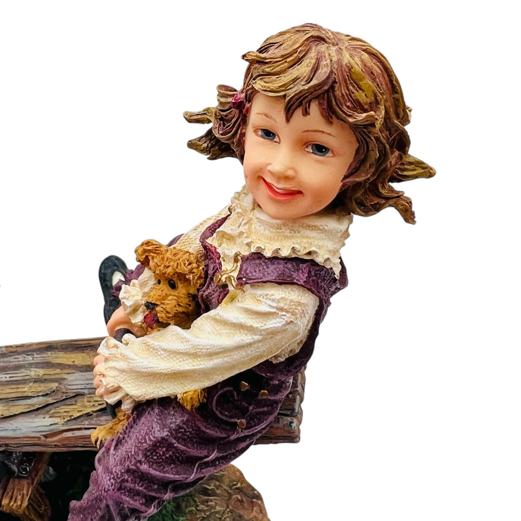 Boyds Bears Yesterdays Child Dollstone Seesaw Friends Kaylie and Jenny Figure