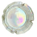 Vintage MCM Opal Iridescent Glass Textured Hexagonal Ashtray