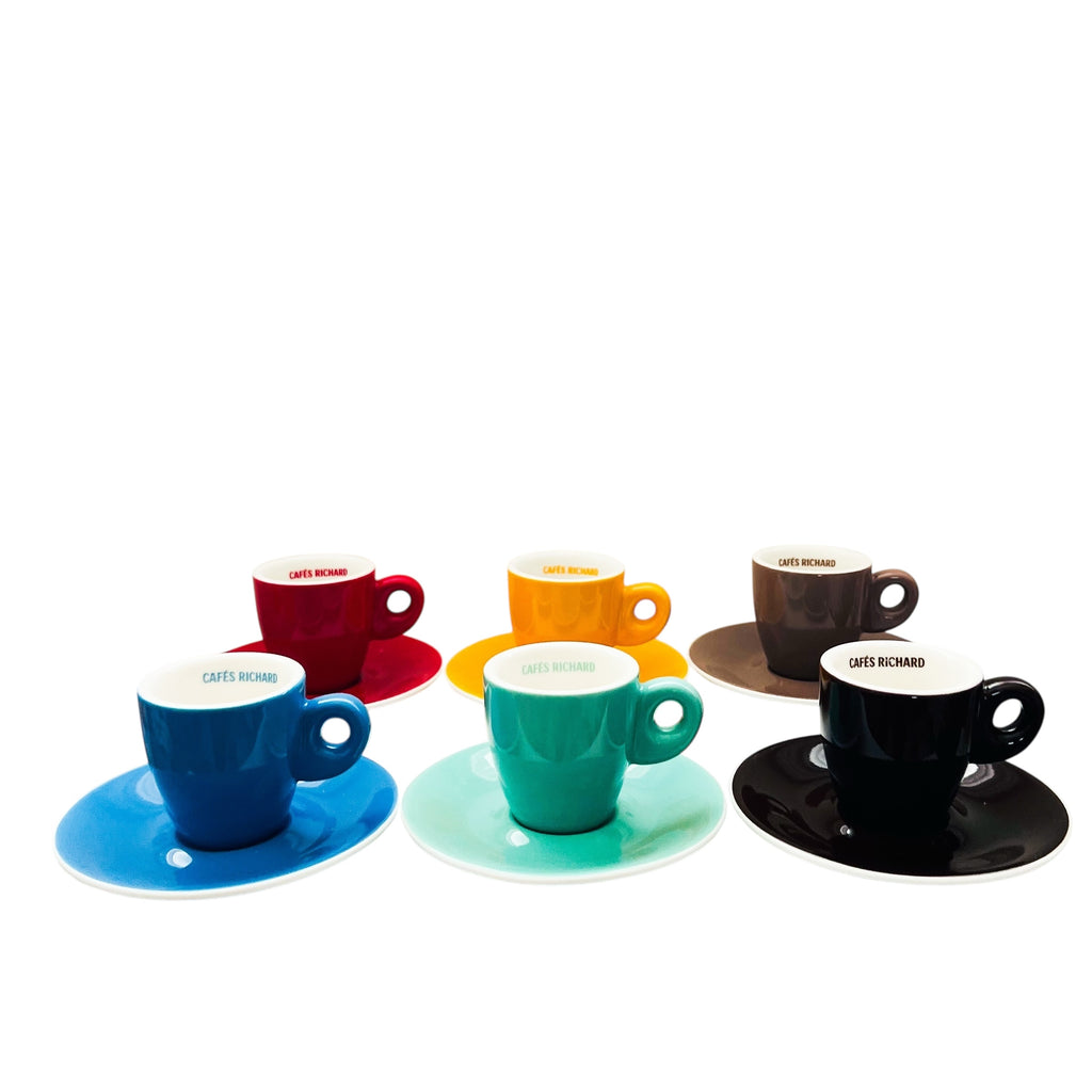 Cafés Richard Espresso Cup and Saucer 6/Set